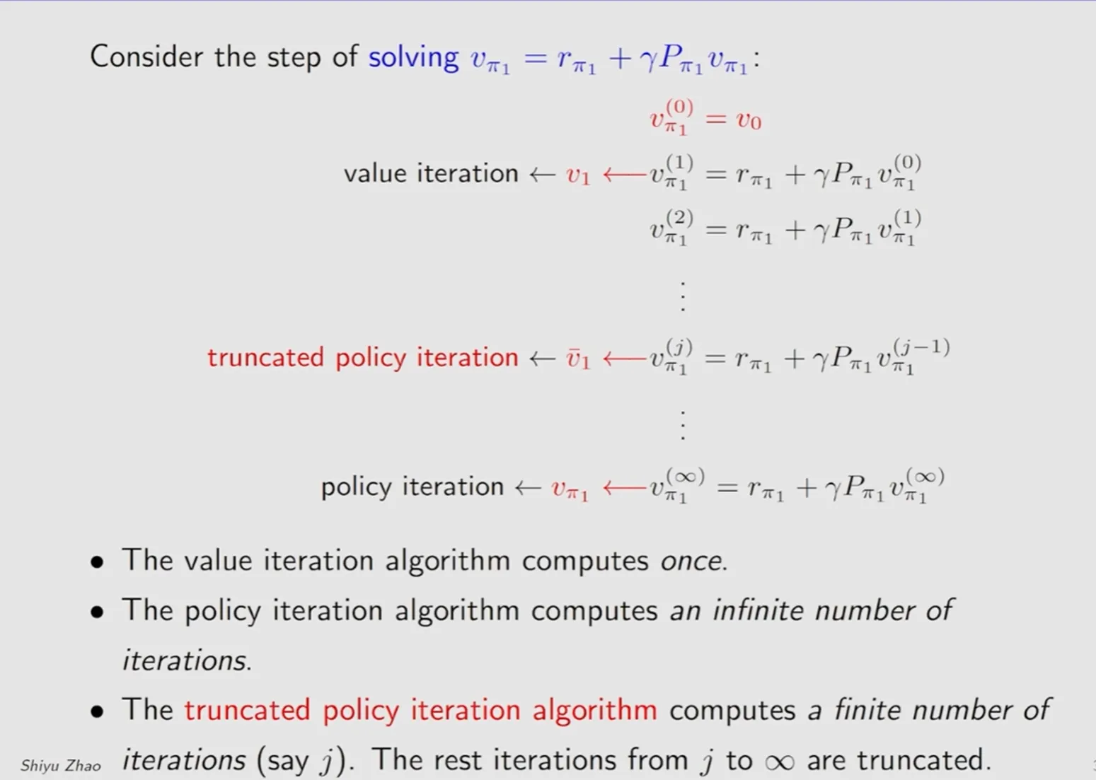 策略迭代与值迭代的联系