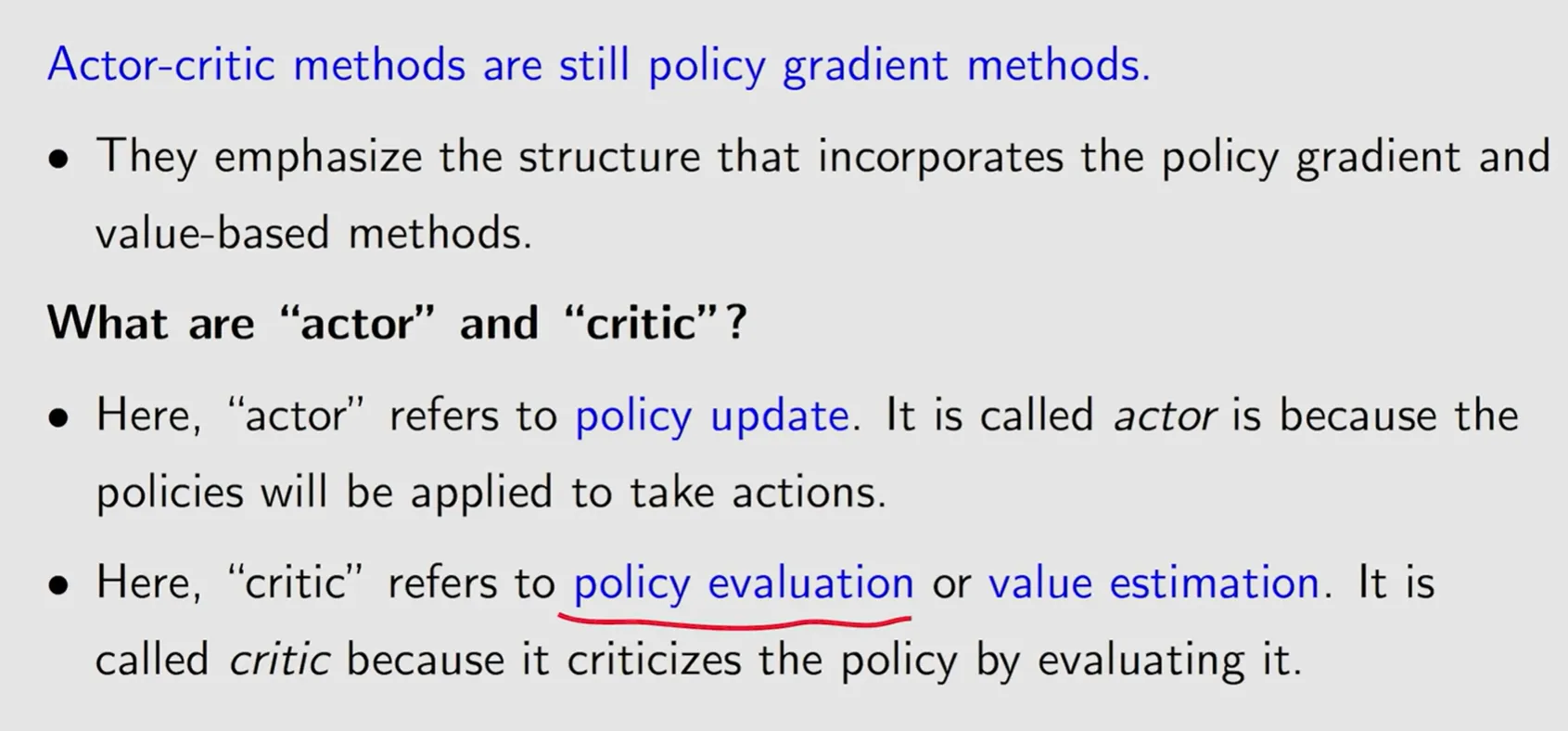 Actor-Critic架构概念