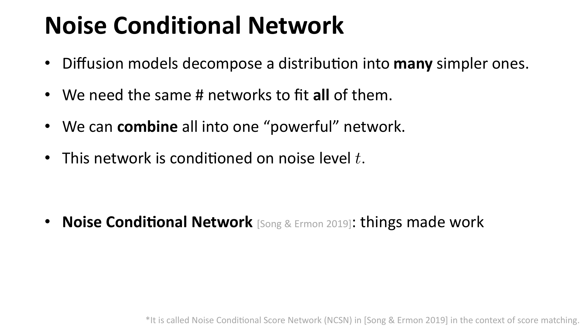 Noise Conditional Network 的作用
