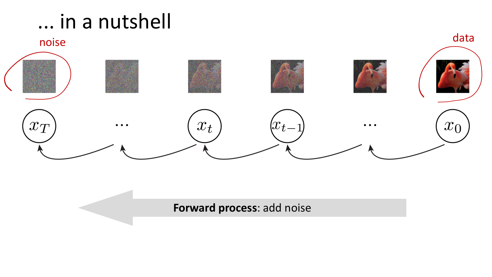 Diffusion 的总体图景：从数据到噪声，再从噪声回到数据